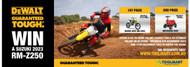 Win a Suzuki 2023 RM-Z250 with Dewalt & Toolmart