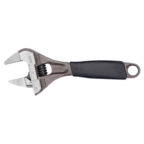 Bahco 9029-T - ERGO 32mm Capacity Central Nut Wide Opening Thin Jaw Adjustable Wrench with Rubber Handle - 6" / 170mm