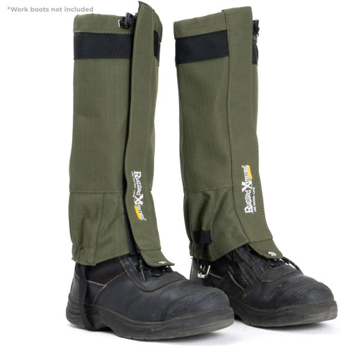 Rugged Xtremes RX04A305 - Full Leg Gaitors - Green Canvas