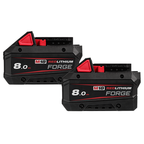 Milwaukee M18FB82 - 18V Redlithium Forge 8.0AH Battery Twin Pack