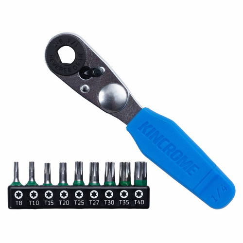 Kincrome K5036 - Mini Ratchet & Bit Set - TORX - 10 Piece