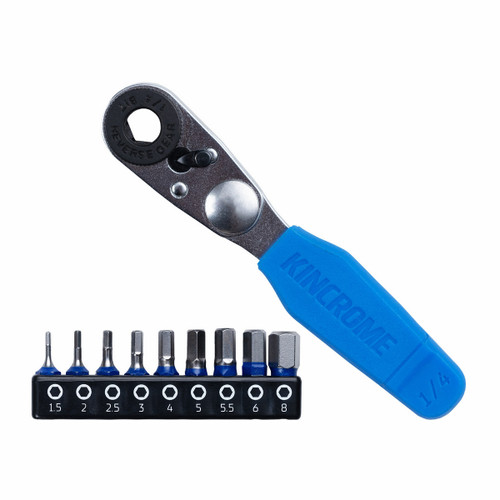 Kincrome K5037 - Mini Ratchet & Bit Set - Hex - 10 Piece