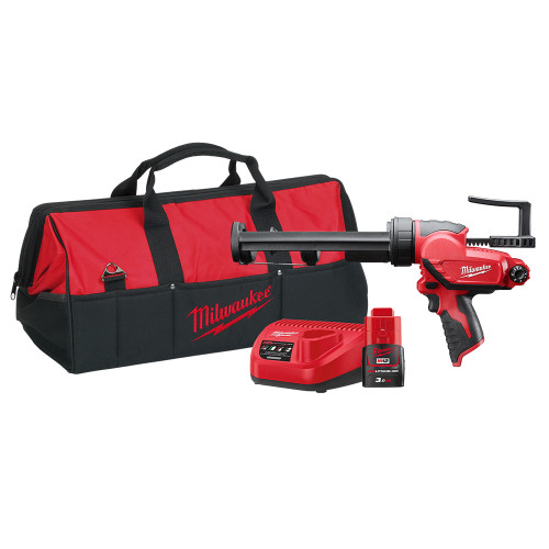 Milwaukee M12PCG310301B - 12V 310ml Caulk & Adhesive Gun Kit (1 x 3.0Ah)