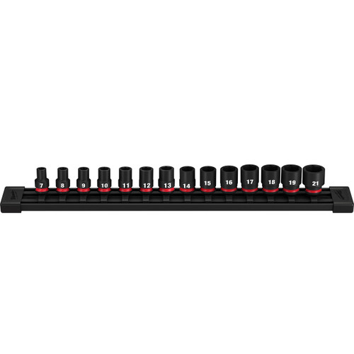 Milwaukee 49667007 - SHOCKWAVE 3/8" Drive 14 Piece Metric Standard 6-Point Impact Socket Set