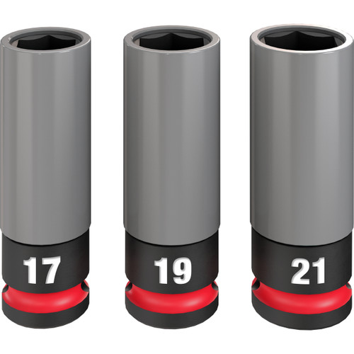 Milwaukee 49667830 - 1/2" Drive 3PC Lug Nut Wheel Socket Set