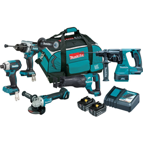 Makita DLX5111TX1 - 18V Brushless 5 Piece Combo Kit (2 x 5.0Ah)