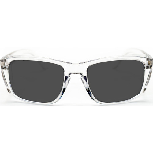 Eyres 334-CL-PG - Stealth Safety Glasses - Clear Frame Grey Polarised Lens