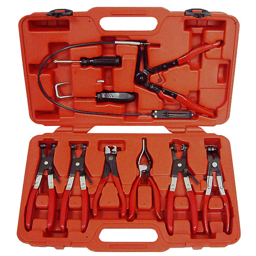 T&E 921 - Universal Hose Clamp Plier Kit - 9 Piece