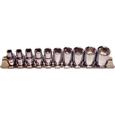 T&E 92210 - Socket Set - 1/4" - 10 Piece