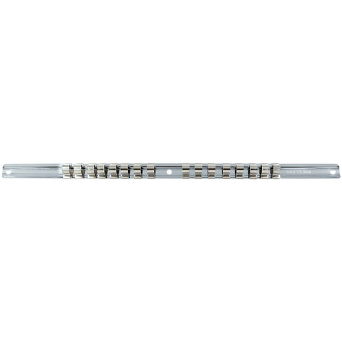 T&E 5921 - Socket Rail With 16 Clips - 3/8" Drive (16-1/4" Long)