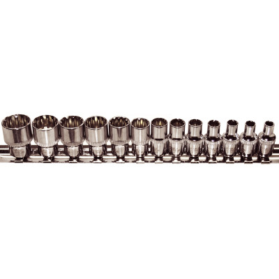 T&E M92214 - Multi-Lock Socket Set - 1/4" Drive - 13 Piece
