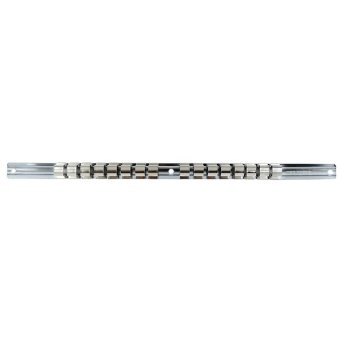 T&E 5922 - Socket Rail With 16 Clips - 1/2" Drive (16-1/4" Long)