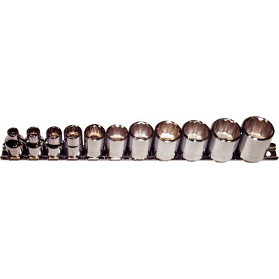 T&E 93311 - Socket Set - 3/8" Drive - 11 Piece SAE (12 Point)