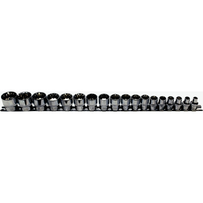 T&E M93218 - Multi-Lock Socket Set - 3/8" Drive - 18 Piece