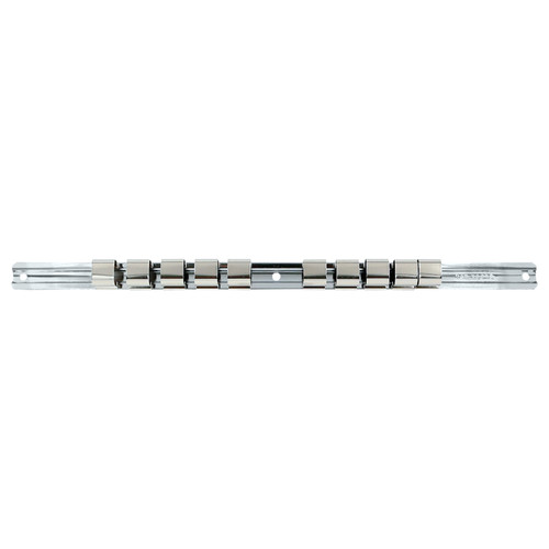 T&E 5924 - Socket Holder With 10 Clips - 3/4" Drive (16-1/4" Long)