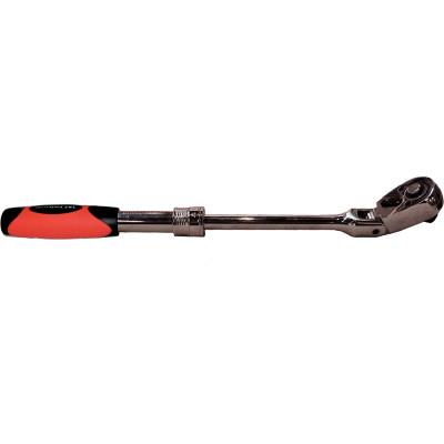 T&E 22698 - 72-Tooth Flex-Head Extendable Ratchet Handle (175–225 mm) - 1/4" Drive