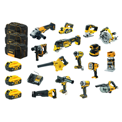 Dewalt DCZ1585P3-XE - 18V XR 15 Piece Combo Kit (3 x 5.0Ah)