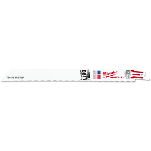 Milwaukee 48005187 - SAWZALL Thin Kerf Metal Reciprocating Saw Blade 230mm – 14 TPI (5 Pack)