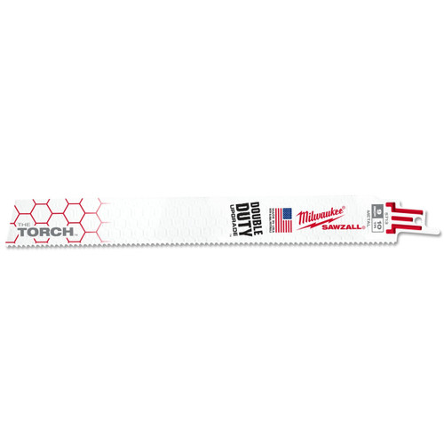 Milwaukee 48005713 - SAWZALL The TORCH Metal Demolition Reciprocating Saw Blade 230mm – 10 TPI (5 Pack)