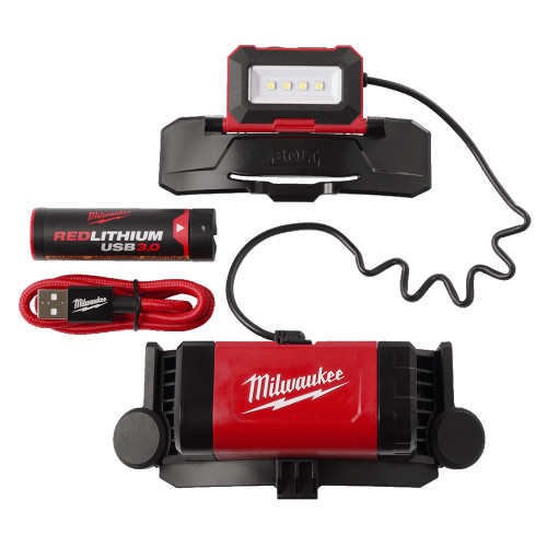 Milwaukee L4BOLTHL301 - REDLITHIUM USB Rechargeable BOLT Headlamp 3.0Ah Kit