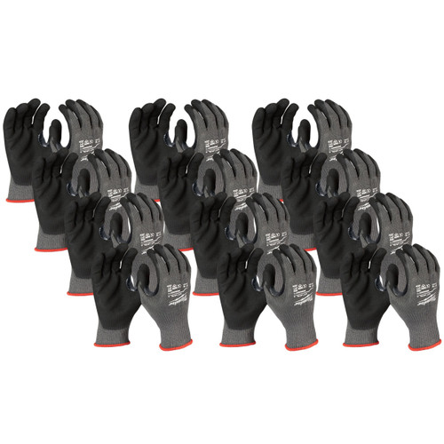 Milwaukee 48228951A - Cut 5(E) Nitrile Dipped Gloves - M (12 Pack)
