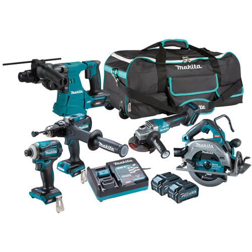 Makita DK0268G501 - 40V Max Brushless 5 Piece Combo Kit