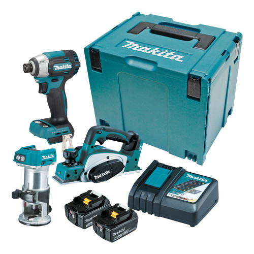 Makita DLX3206TJ - 18V Brushless 3 Piece Combo Kit