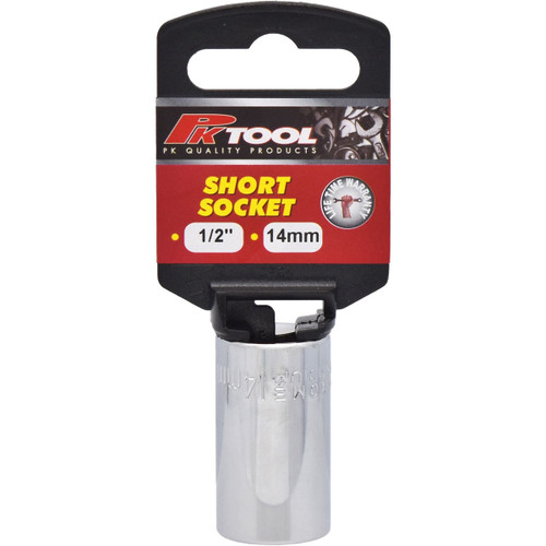 PKTool PT10614 - 14mm 6 Point Cr-V Regular Socket - 1/2" Drive