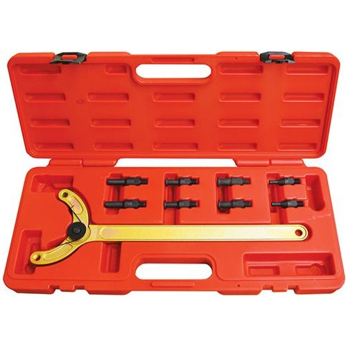 PKTool PT53001 - Adjustable Universal Camshaft Pulley Holding Tool - 9 Piece