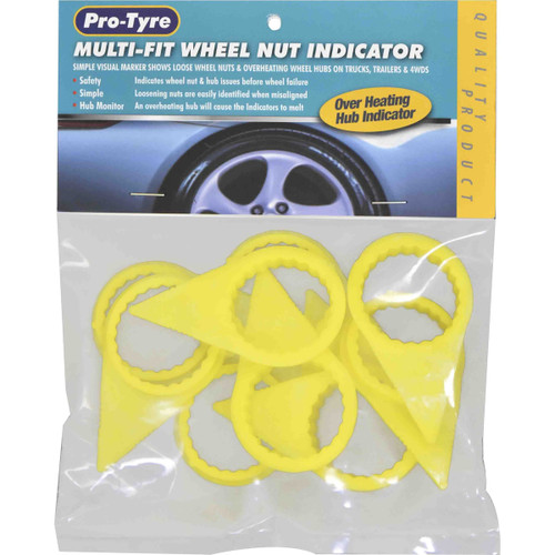 PKTool PY50100 - Multi-Fit Wheel Nut Indicators 10 Piece - 19mm-21mm