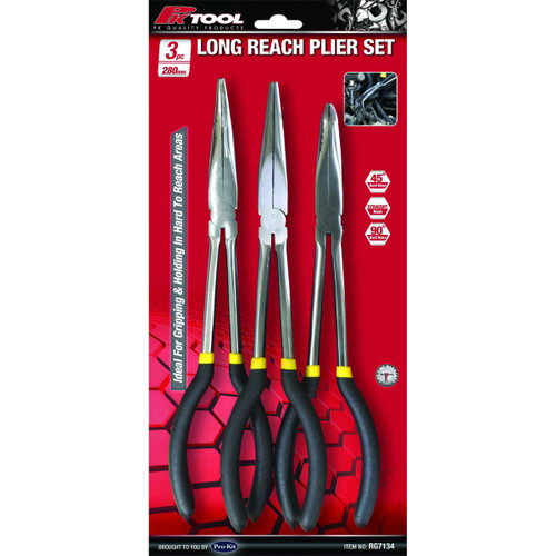 PKTool RG7469 - Long Nose Long Handle Plier Set - 4 Piece