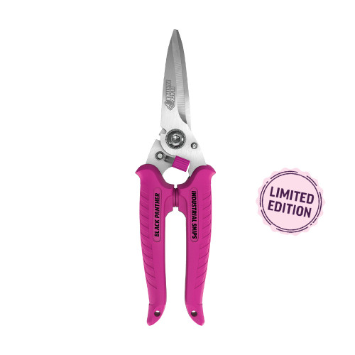 Sterling 29-720P - Sterling Pink Black Panther Industrial Snips - 200mm - McGrath Foundation