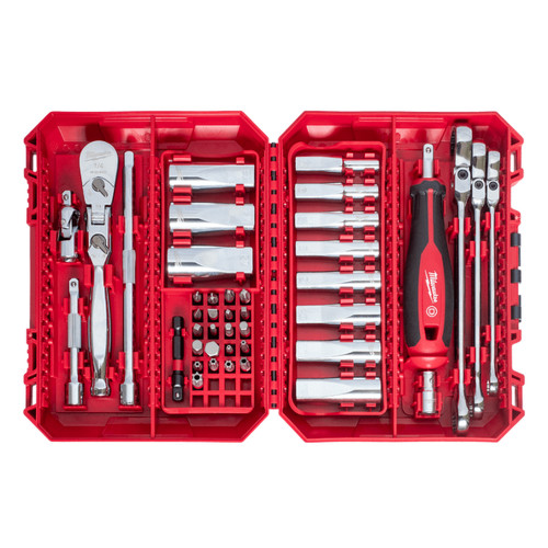 Milwaukee 48229198 - Premium Socket, Bit & Wrench Set - 1/4" Drive - Metric - 42 Piece