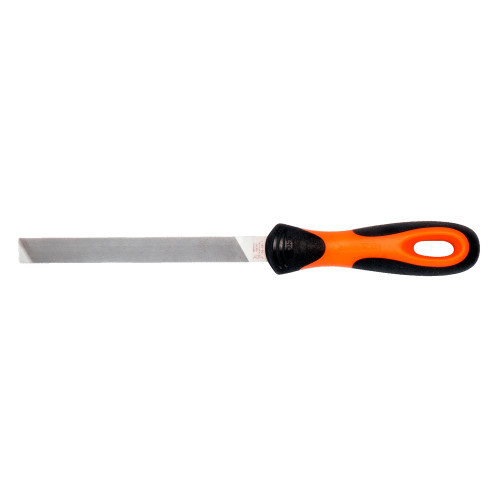 Bahco 4-138-12-1-2 - ERGO Mill Saw File with 2-Component Handle, 1 Round Edge & Bastard Cut - 12" / 300 mm