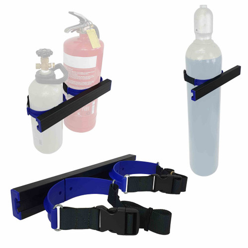 Noblefix J130 - Track & Bracket Set - 400mm TRACK+2 Curved Bracket + 600mm Strap