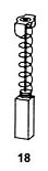 Asein 0231 - Carbon Brush Set Dewalt 623919-00 Australia