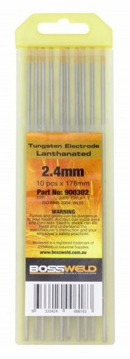 Bossweld 900303  Lanthanated Tungsten Electrodes 3.2x178mm 10 Pack Australia