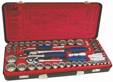 Sp Socket Set SP Tools SP20280 - Socket Set - 59 Piece Metric/SAE 1/4 - 3/8 - 1/2 ...