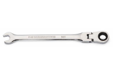 GEARWRENCH 12mm Flex Head Ratcheting Wrench - 4° Swing, 12-Point, Chrome Finish, Lifetime Warranty