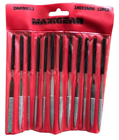 Maxigear DNF00012 - Diamond Needle File Set 12 Piece Australia