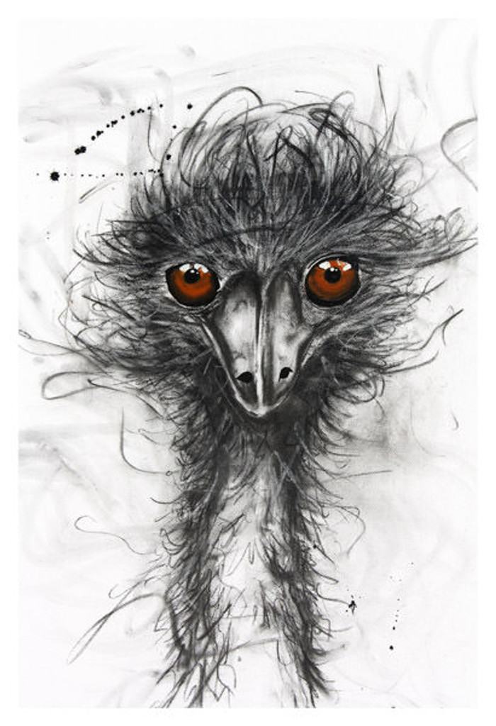 Emu Print on canvas by Sobrane.
This product is stretched on wood and ready to hang.
Comes in various sizes.
This product is produced in Broome.