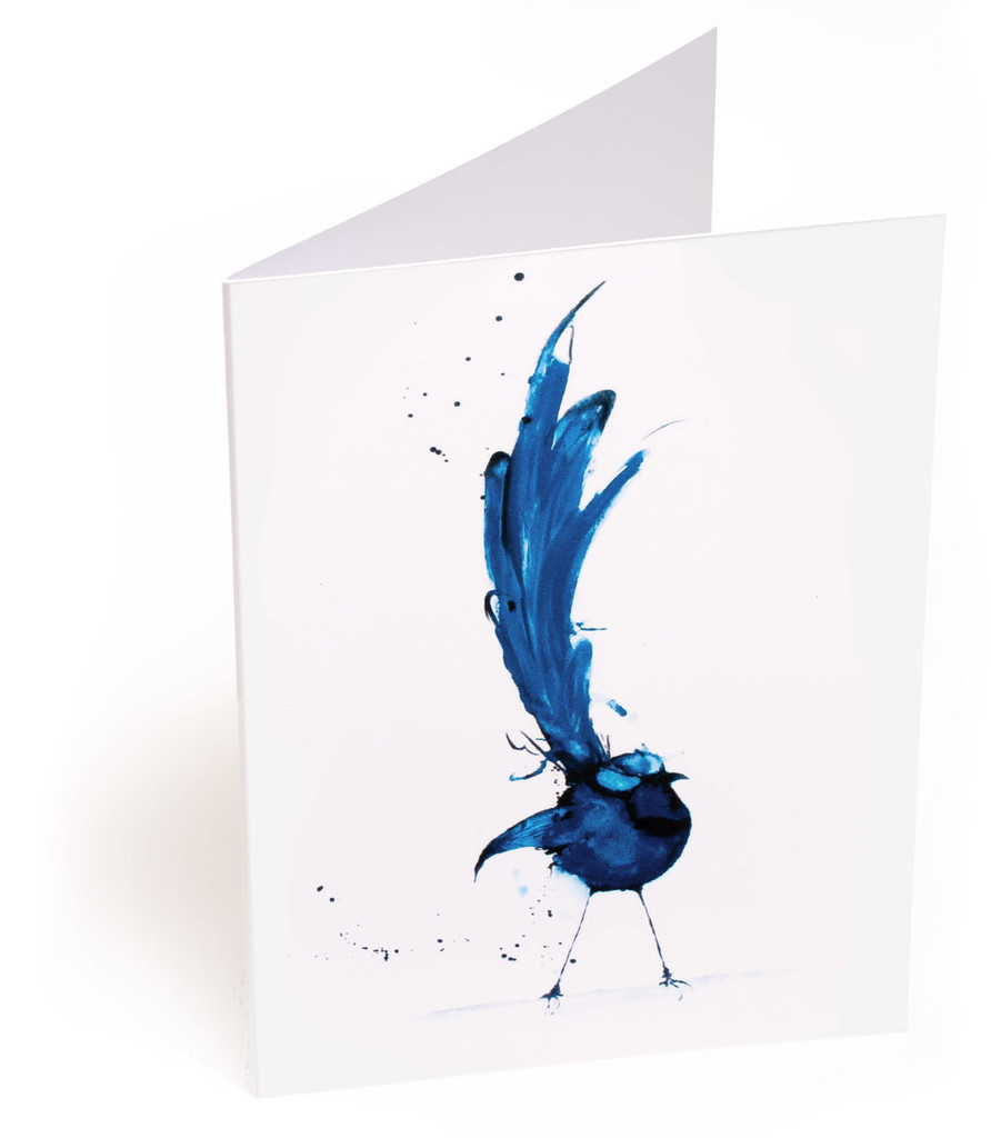 Splendid Blue Wren Card
