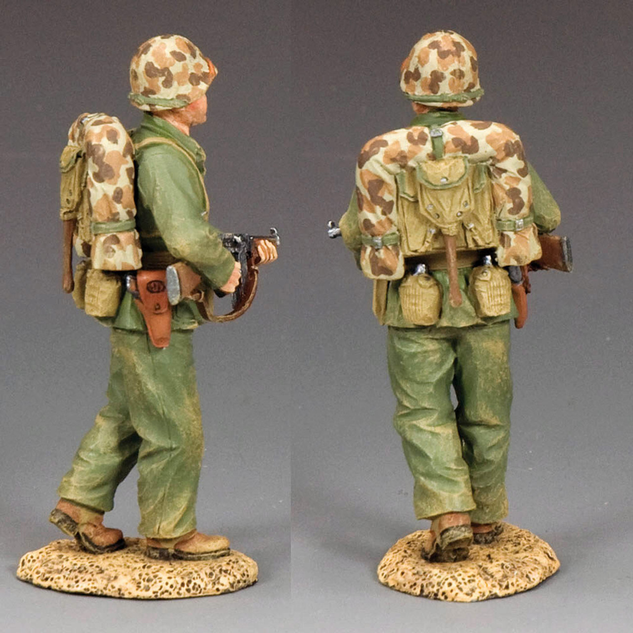 ミリタリー Walking U.S Army Sergeant Walking Marine Sergeant 1/30 Figure King & Country (USMC069