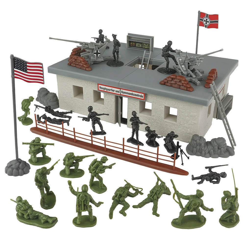 BMC WW2 SECRET STRONGHOLD 1/32 PLASTIC PLAYSET - 36 PIECES BMC