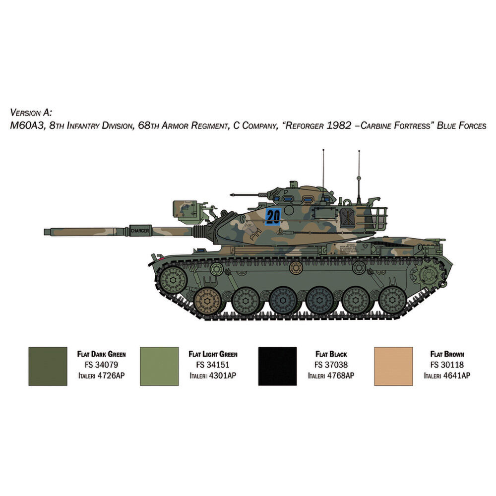 Maquette Char M60 Patton 1/35 - États-Unis - Peinture Pro - Occasion