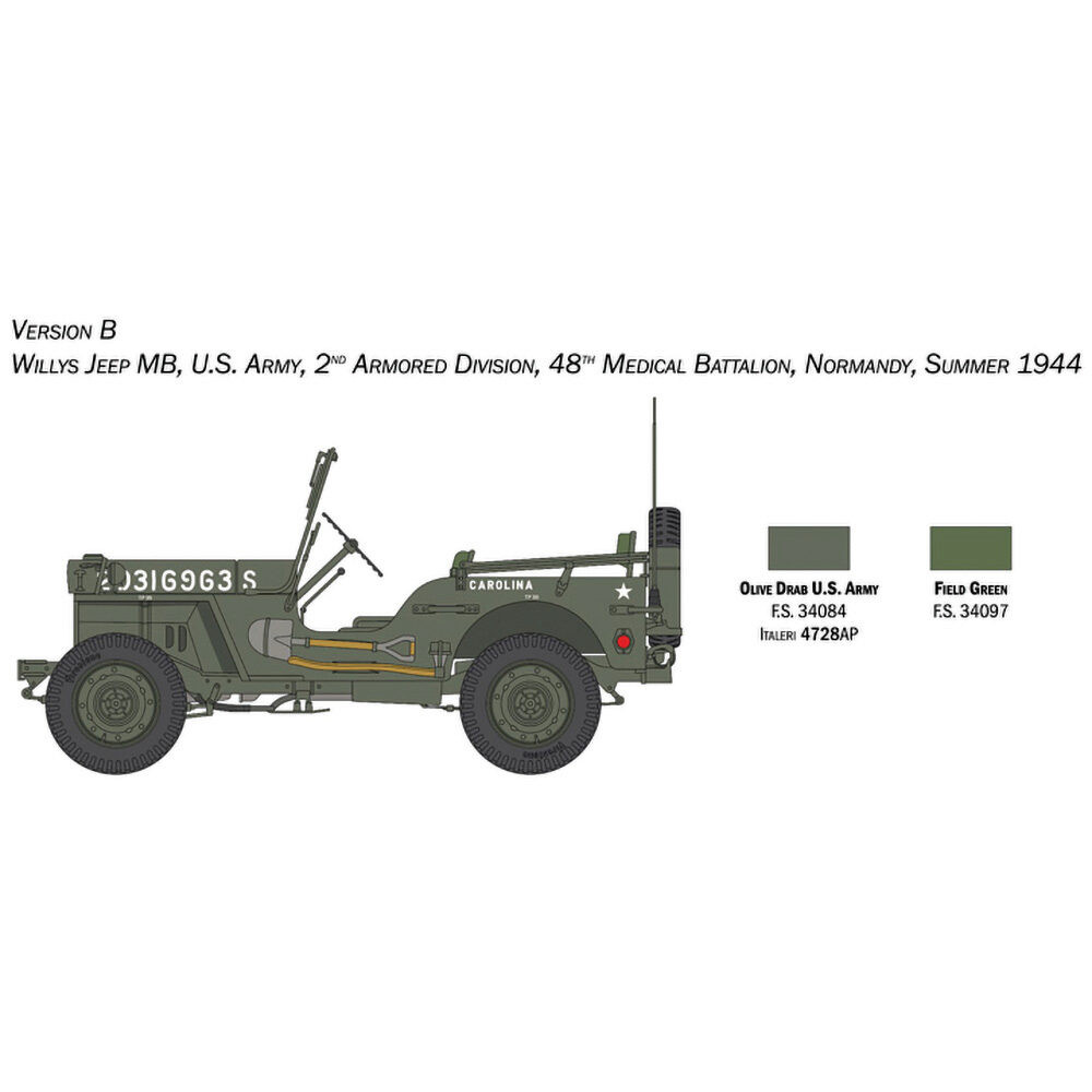 Jeep Willys MB 80th DD-Anniversary 1/24 Kit | Historic Aviation
