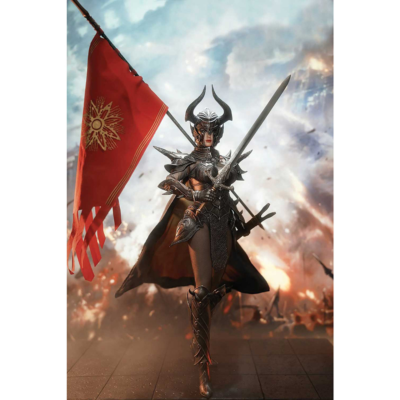 その他 TBLeague 1/6 Knight of Fire Black.Ver TBLeague Phicen Seamless Female Body Knight of Fire Black 1