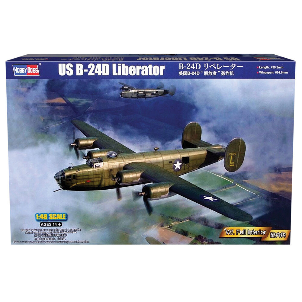 b1747 b1747＊ おまとめ用 B-24D Liberator 1/48 Kit HobbyBoss (81775) | Historic Aviation
