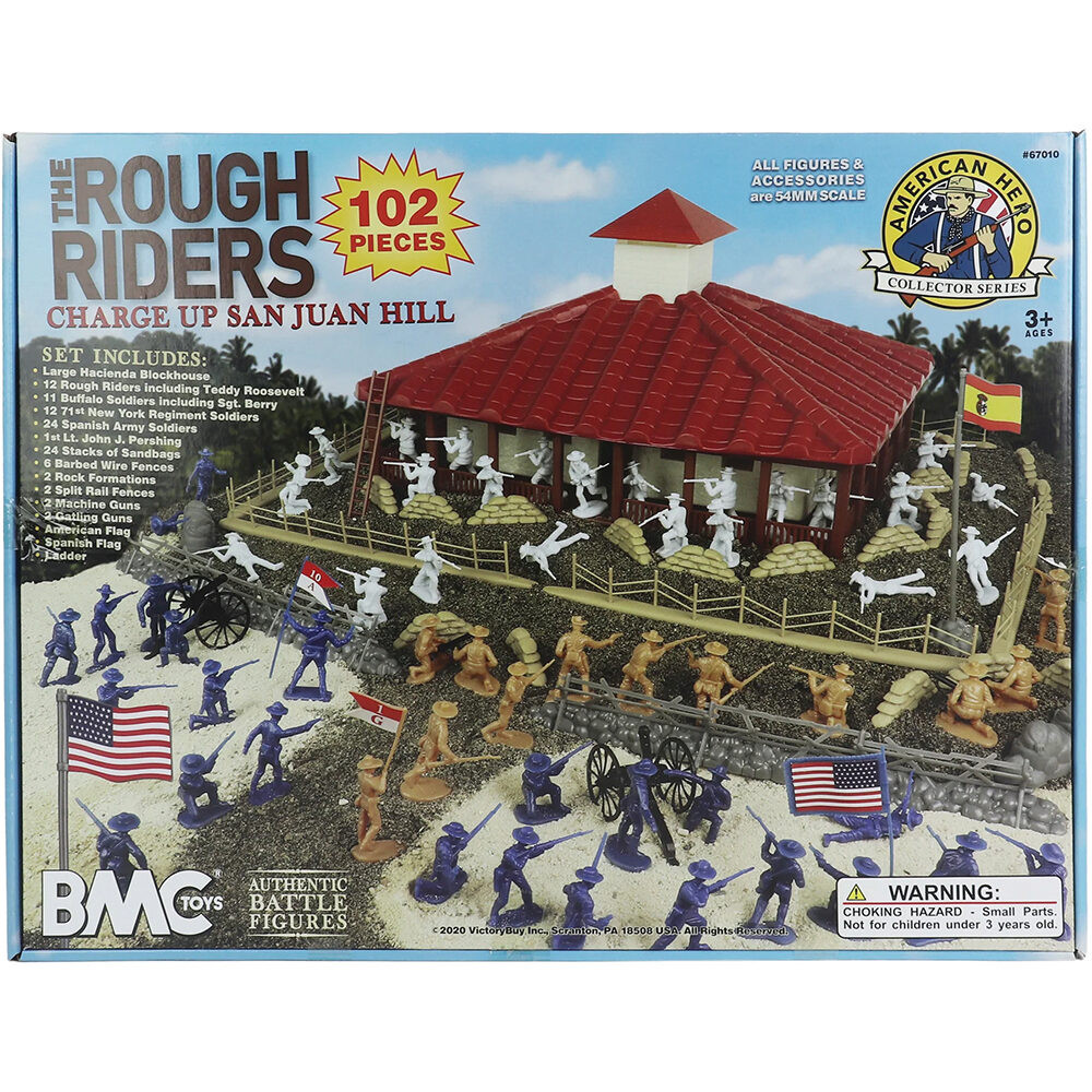 The Rough Riders Charge Up San Juan Hill 1/32 Plastic Set BMC