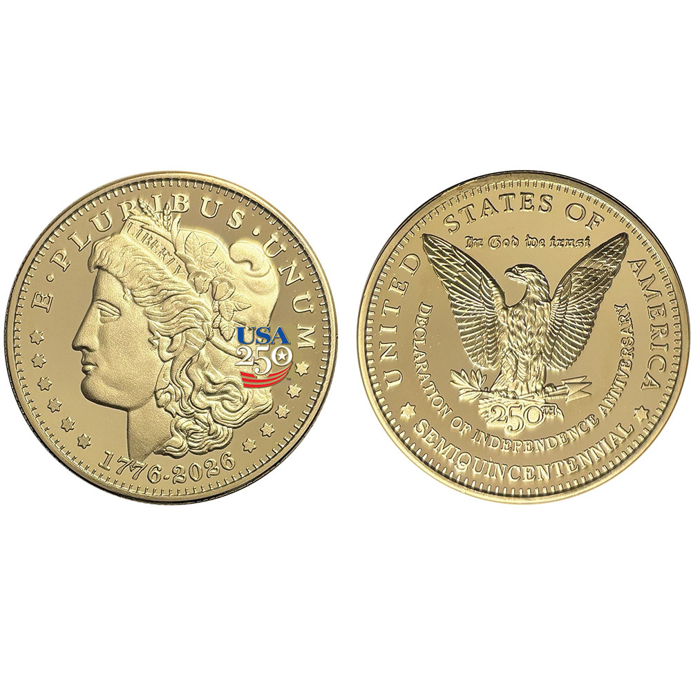 MORGAN DOLLAR GOLDEN TRIBUTE 1 OZ COIN -250TH ANNIVERSARY Merrick